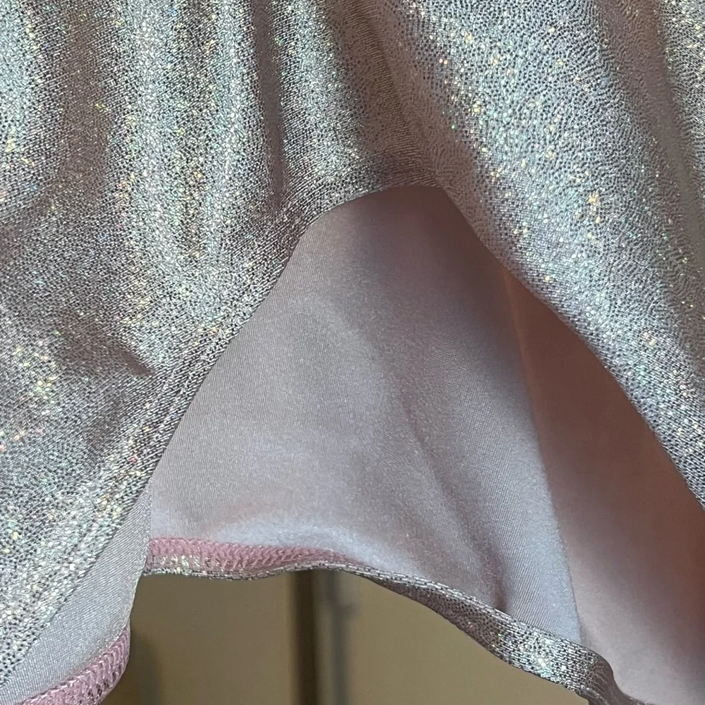Pink Shimmer Bikini Rave Top - Picture 3 of 4